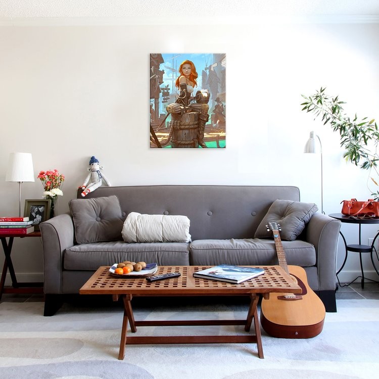 Картина по номерам «Девушка-пират» — картинка 4