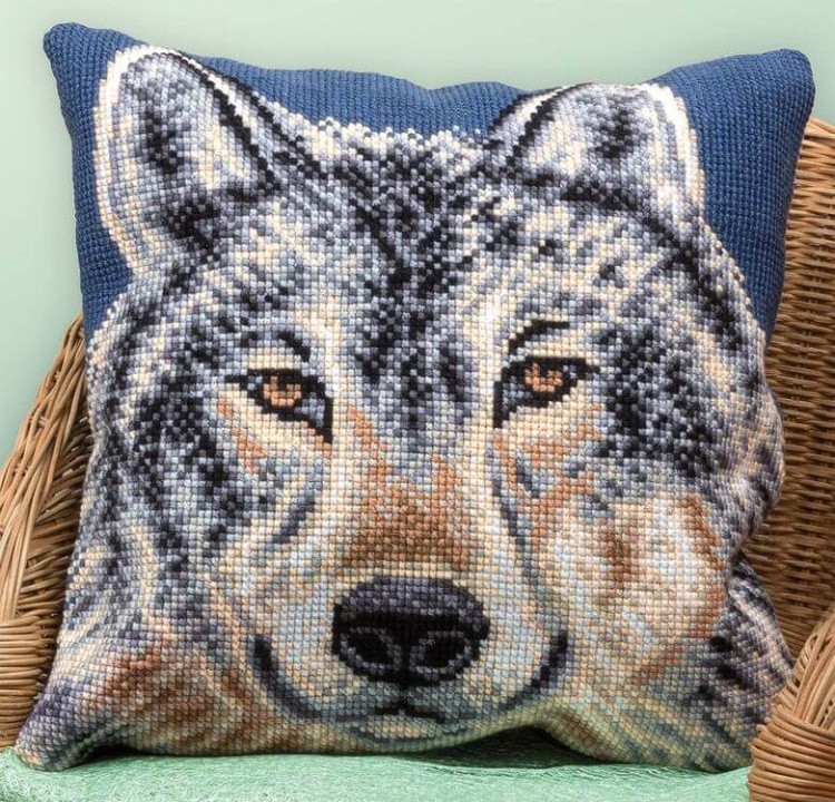 Набор для вышивания «Подушка. Волк»