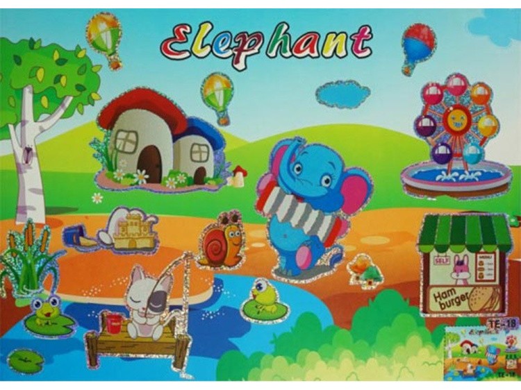 Мозаика из стикеров «Веселые зверята» — картинка 2