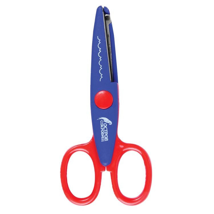 Ножницы 135 мм, фигурное лезвие «банты», Остров Сокровищ — картинка 3