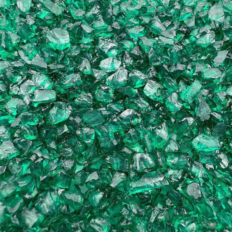 Стеклянная крошка изумрудная, 100 г — картинка 2