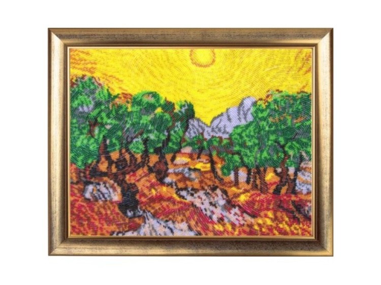 Набор для вышивания бисером «Солнце в оливковом саду»