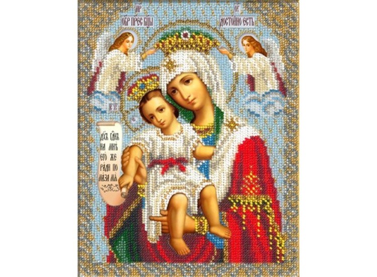 Набор вышивки бисером «Богородица Милующая»