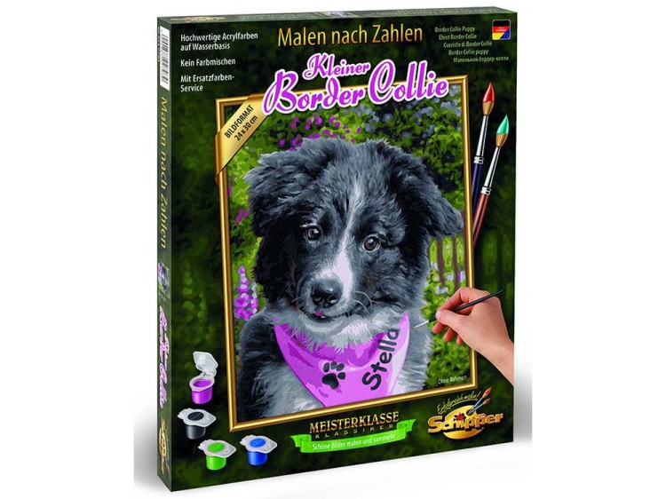 Картина по номерам «Щенок колли» — картинка 3