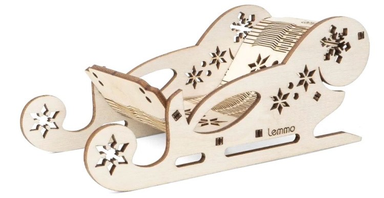 Набор для творчества новогодний Lemmo «Рождественские сани» — картинка 2