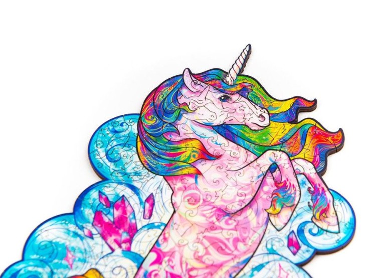 Деревянный пазл Unidragon «Вдохновляющий Единорог», размер King Size (А3) — картинка 3