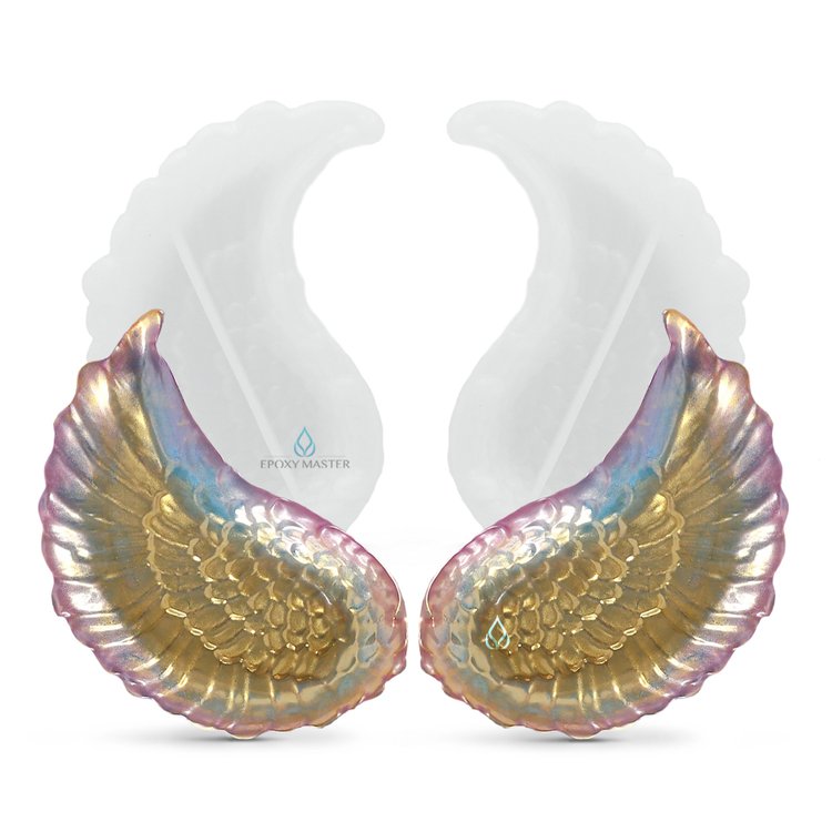 Силиконовый молд Epoxy Master блюдца крылья, 13x9 см, 2 шт — картинка 3