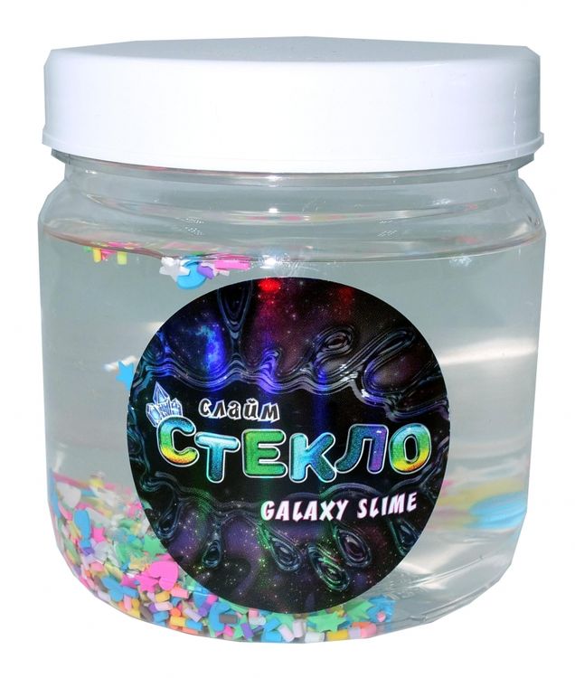 Слайм Стекло серия Galaxy slime, прозрачный, 400 гр
