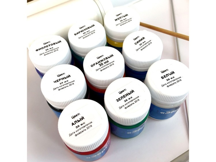 Набор для эбру «Семейный», 9 цветов, Mimi — картинка 7