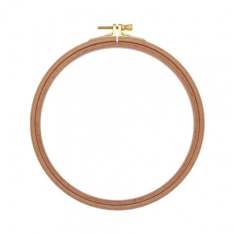 Пяльцы деревянные с винтом, диаметр 16 см, h=16 — картинка 3