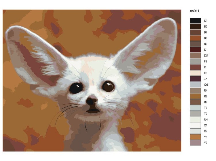 Картина по номерам «Ушастик» — картинка 2