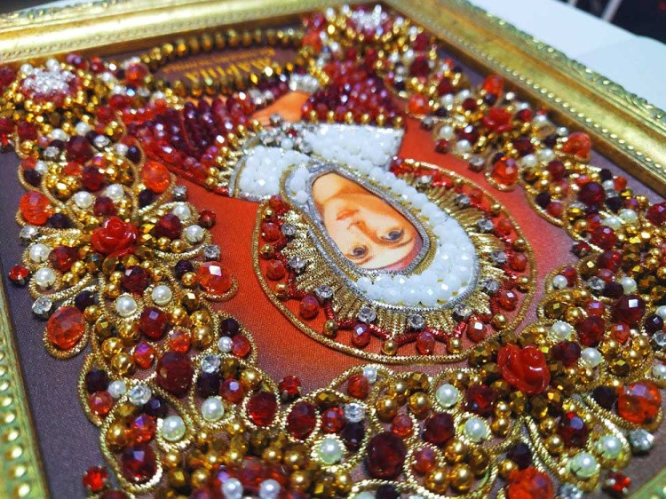 Набор для вышивания хрустальными камнями «Святая Марина» — картинка 7