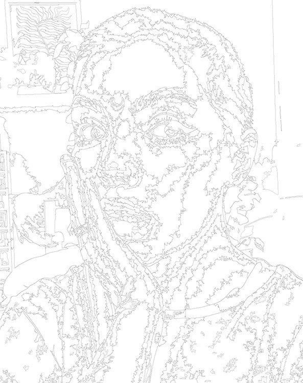 Картина по номерам «Блогер Даша Каплан: селфи портрет 40x50» — картинка 3