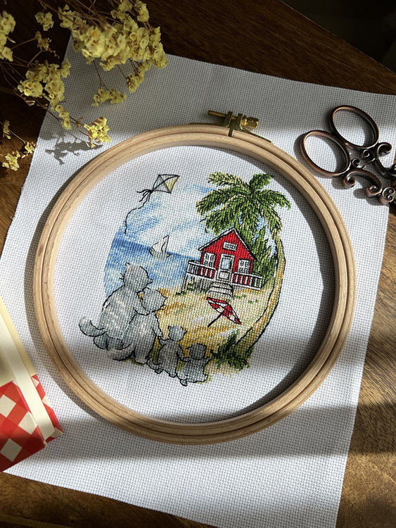 Набор для вышивания «Новоселье. Коты» — картинка 4