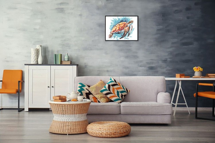 Картина по номерам «Морская черепашка» — картинка 4