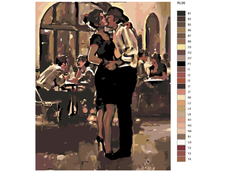 Картина по номерам «Танец на вечеринке» — картинка 2