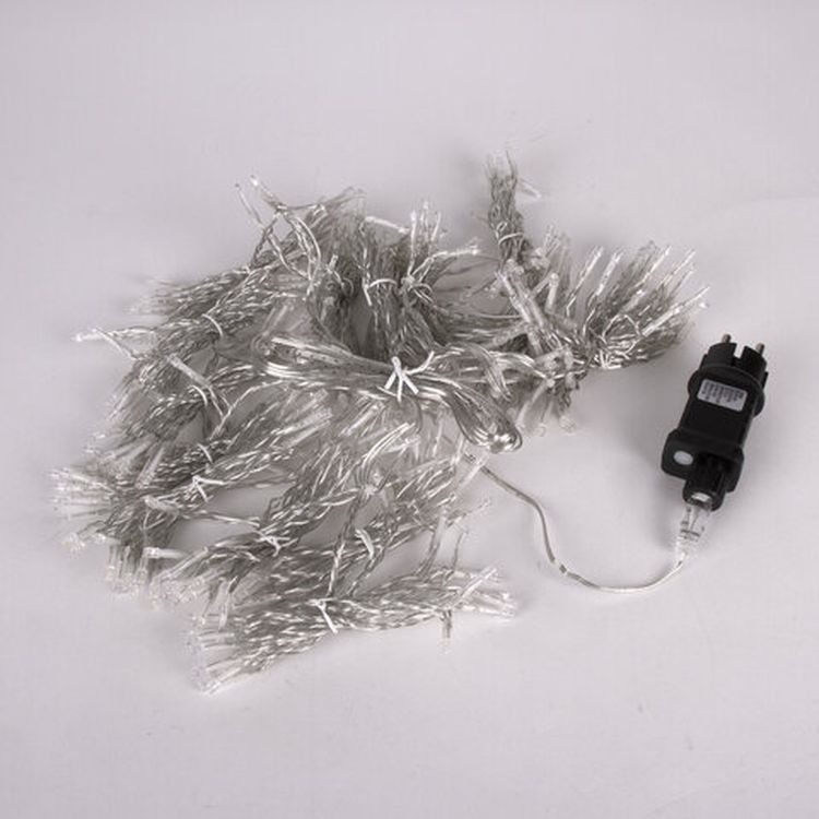 Электрогирлянда уличная «Занавес», 304 LED, 2х2 м, цвет: теплый белый — картинка 4