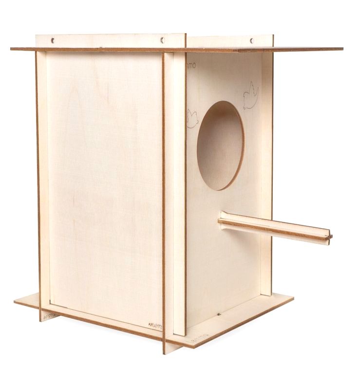 Деревянный конструктор, сборная модель Lemmo «Скворечник Весна» — картинка 2