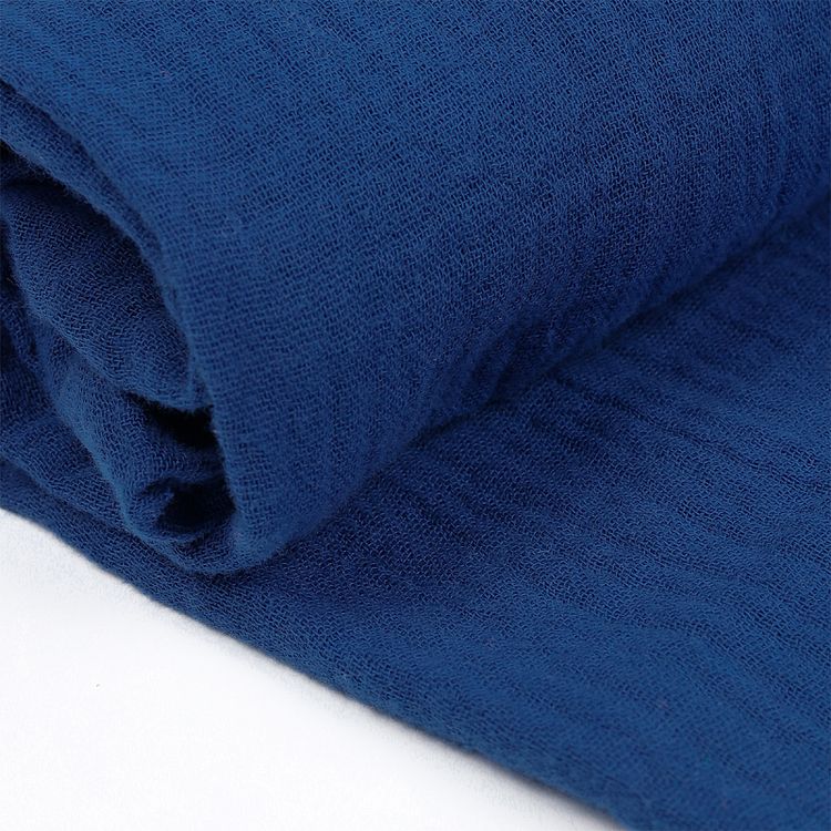 Ткань Муслин, 1 м х 130 см, 125 г/м², цвет: синий, TBY — картинка 4