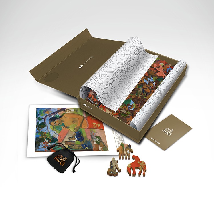 Деревянные пазлы DAVICI «Женщина, держащая плод» Поля Гогена — картинка 11