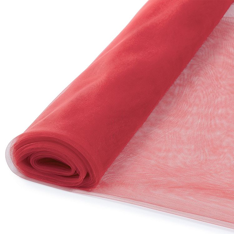 Еврофатин мягкий матовый Hayal Tulle, 5 м, ширина 300 см, цвет: корраловый, Hayal — картинка 4