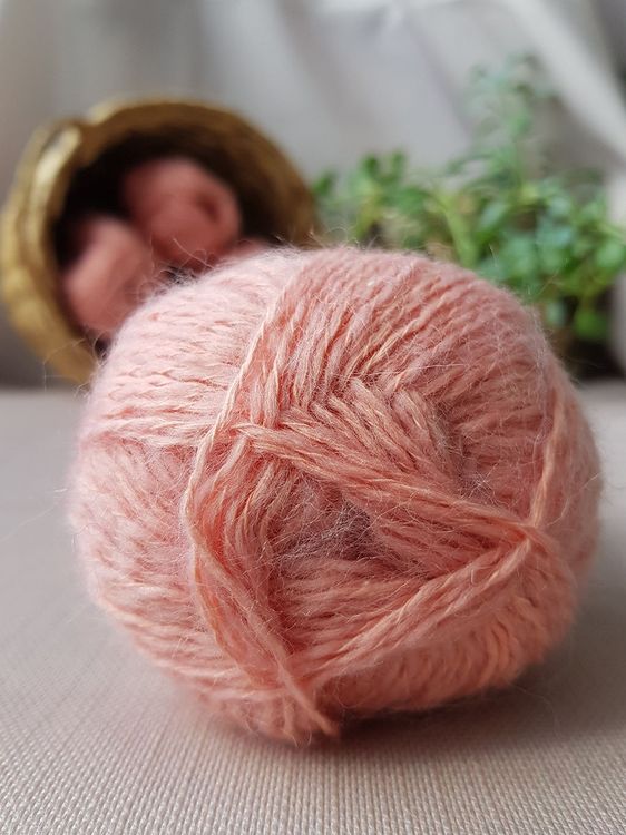 Пряжа Камтекс Астория (037), персиковый, 5 шт. по 50 г — картинка 3