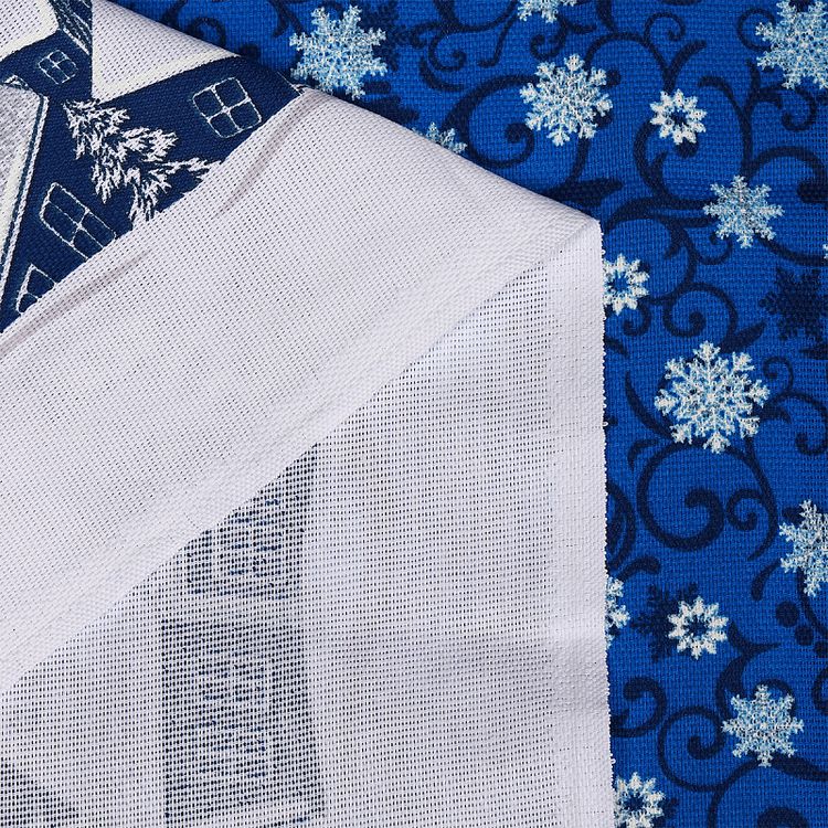 Ткань Рогожка, 5 м x 150 см, 165 г/м², цвет: новогодний принт, IDEAL — картинка 4