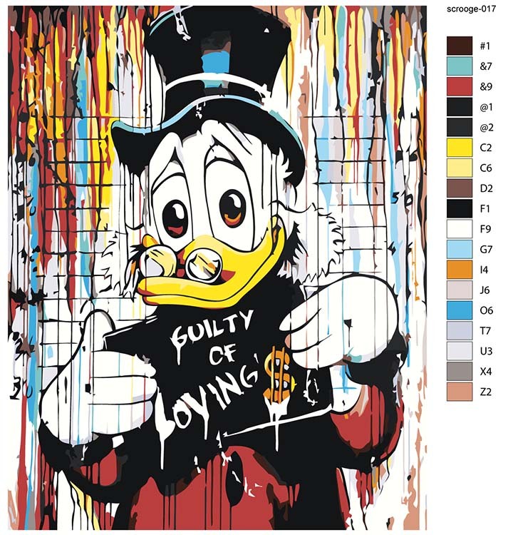 Картина по номерам «Скрудж МакДак Арт 7» — картинка 2