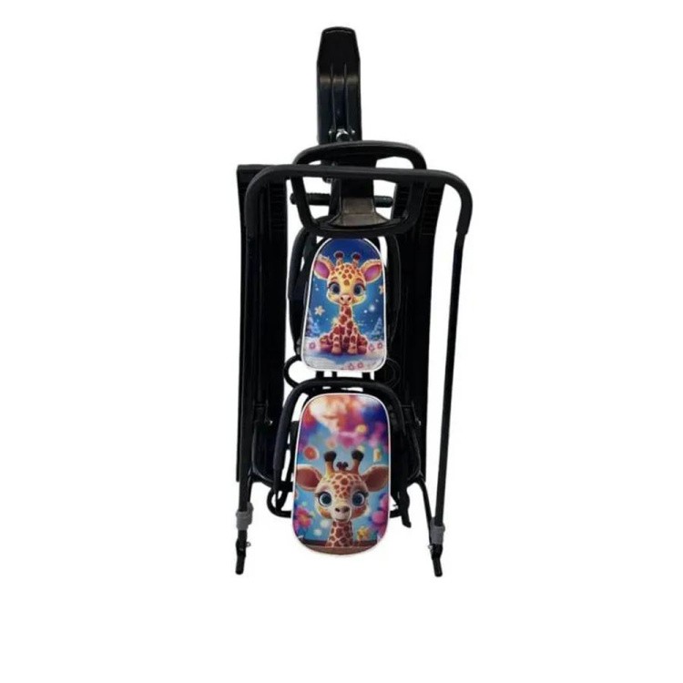 Снегокат детский 507 TWINS BABY Wheel для двоих со спинкой — картинка 5