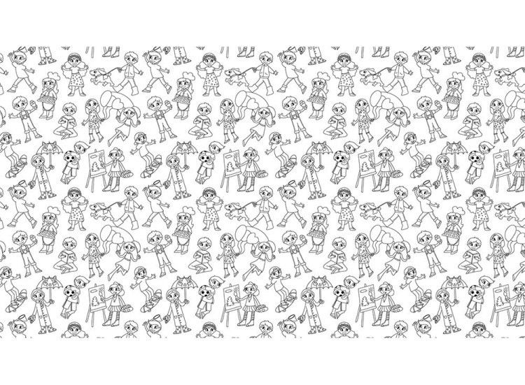 Раскраска в рулоне «Дети» — картинка 2