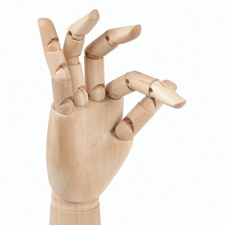 Манекен художественный «Рука», высота 30 см., мужская левая, дерево, BRAUBERG ART CLASSIC — картинка 7