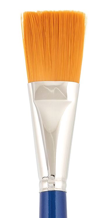 Кисть синтетика «Gallery» №12, плоская, 5 шт., короткая ручка, Vista-Artista — картинка 2