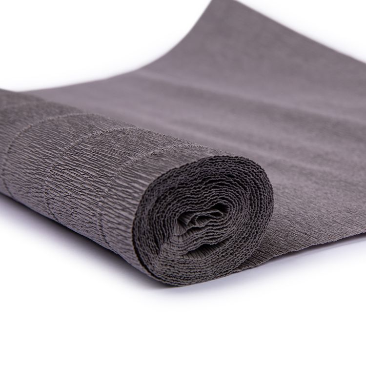 Гофрированная бумага 50х250 cм, 180 г/м2, цвет: 605 серый графит, Blumentag — картинка 2