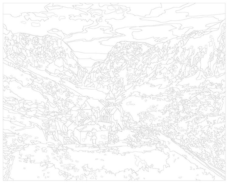 Картина по номерам «Армения: монастырь Нораванк в горном ущелье» — картинка 3
