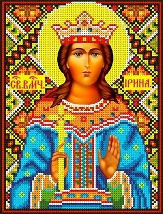 Рисунок на ткани «Святая Ирина»