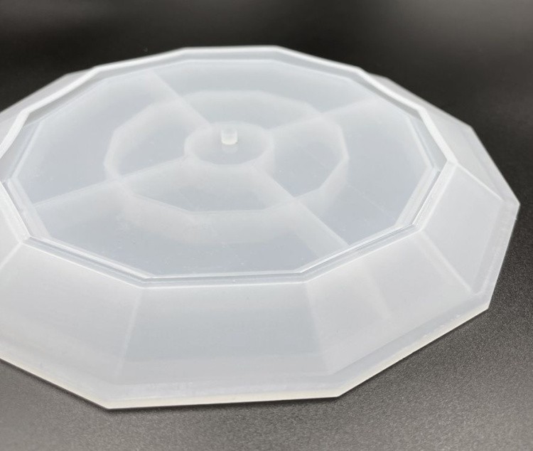 Силиконовый молд Epoxy Master заготовка для фруктовницы граненая, 21 см — картинка 3