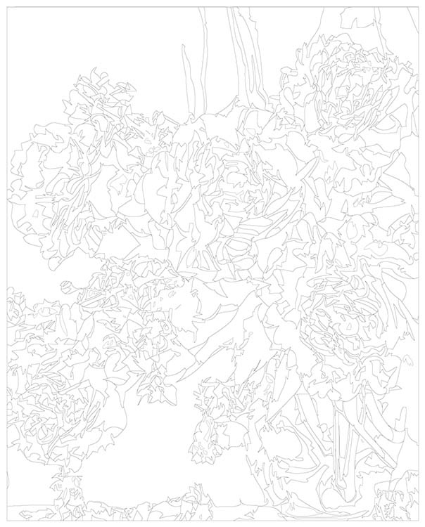 Картина по номерам «Сиреневые пионы» — картинка 3