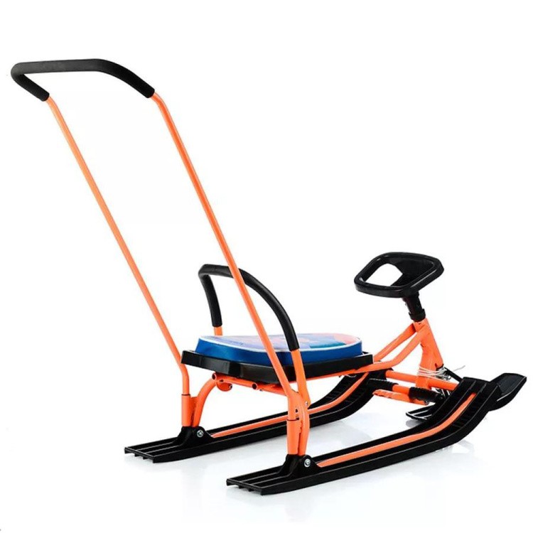 Снегокат детский 140 GO GO Маргоша с ручкой — картинка 5