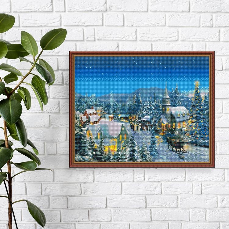 Алмазная вышивка «Зимние забавы» — картинка 4