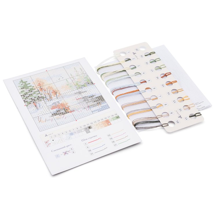 Набор для вышивания «Наступила зима. В лесу» — картинка 3