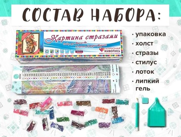 Алмазная вышивка «Тигр на пергаменте» — картинка 2