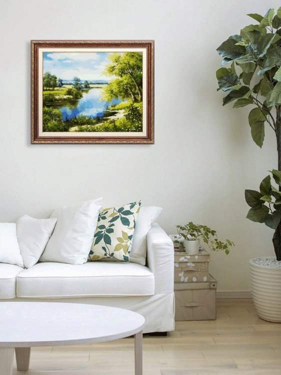 Картина по номерам «Лесное озеро» — картинка 6