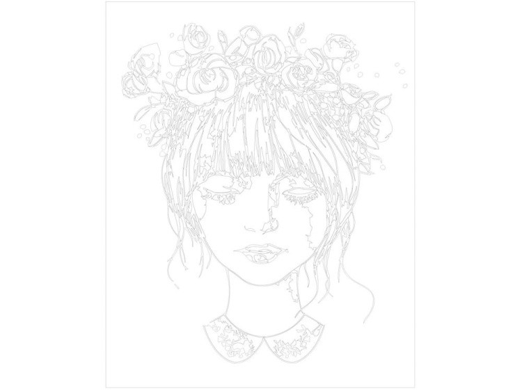 Картина по номерам «Цветочный венок» — картинка 3