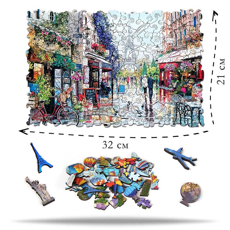 Деревянные пазлы M «Vive la France» — картинка 3