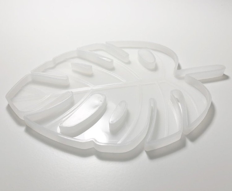 Силиконовый молд для эпоксидной смолы - Монстера - M — картинка 3