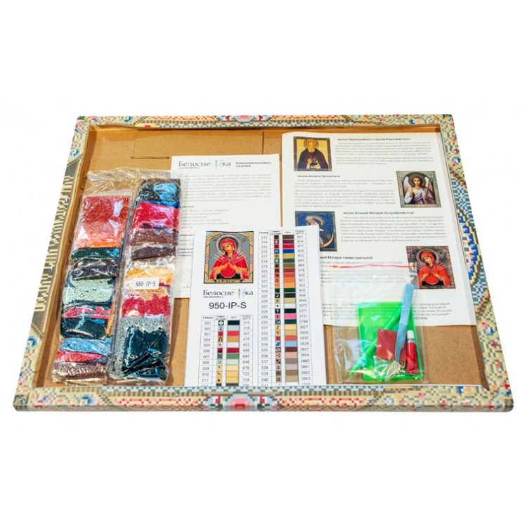 Алмазная вышивка «Божья Матерь Семистрельная» — картинка 3