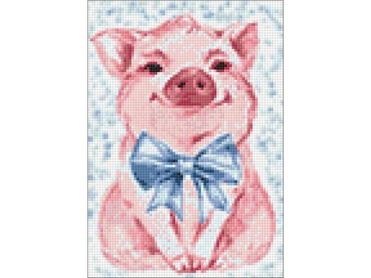Алмазная вышивка «Милая свинка» — картинка 2