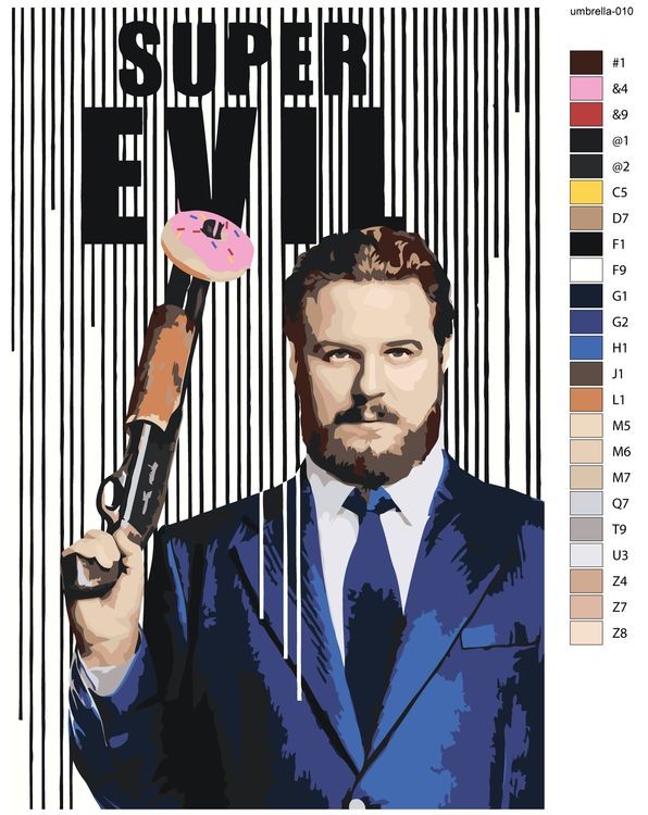 Картина по номерам «Академия Амбрелла: Хейзел» — картинка 2