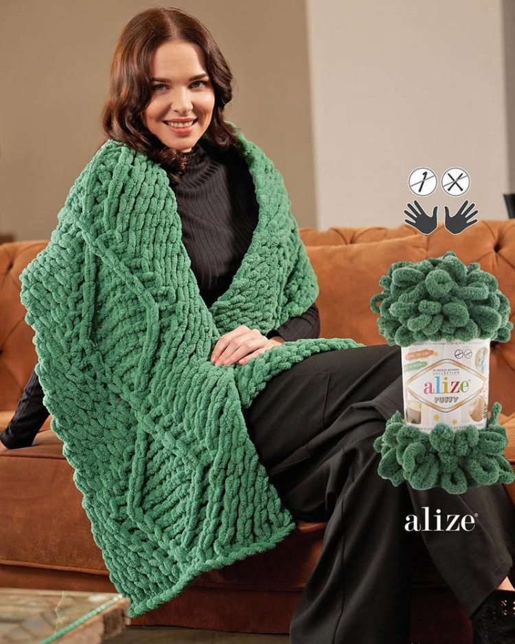 Пряжа ALIZE Puffy (262), беж, 5 шт. по 100 г — картинка 9