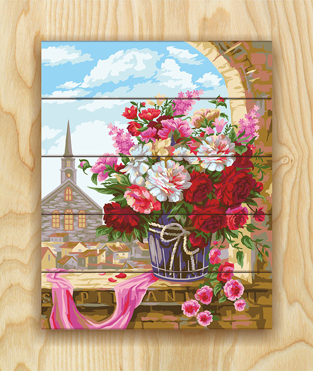 Картина по номерам по дереву Flamingo «Полдень в Праге» — картинка 2